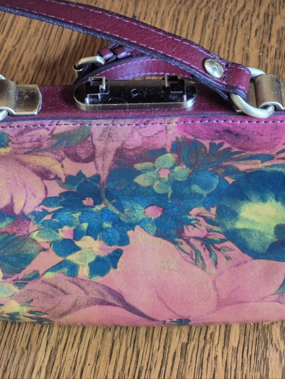 Patricia Nash 11x8 Floral Print Women's Satchel, Hand Bag, Crossbody, Purse